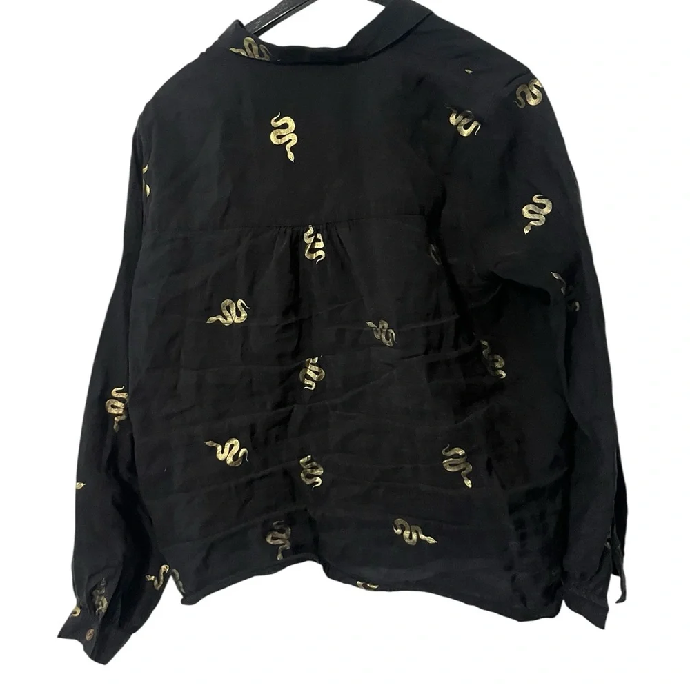 Black Gold Snake Top - Picture 8 of 11